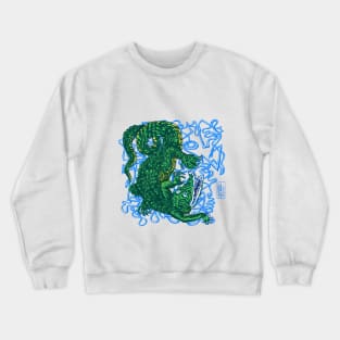 Yacaré del Paraná by Maximiliano Lopez Barrios Crewneck Sweatshirt